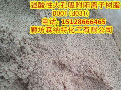 SNT-D001大孔強酸性苯乙烯系陽離子交換樹脂